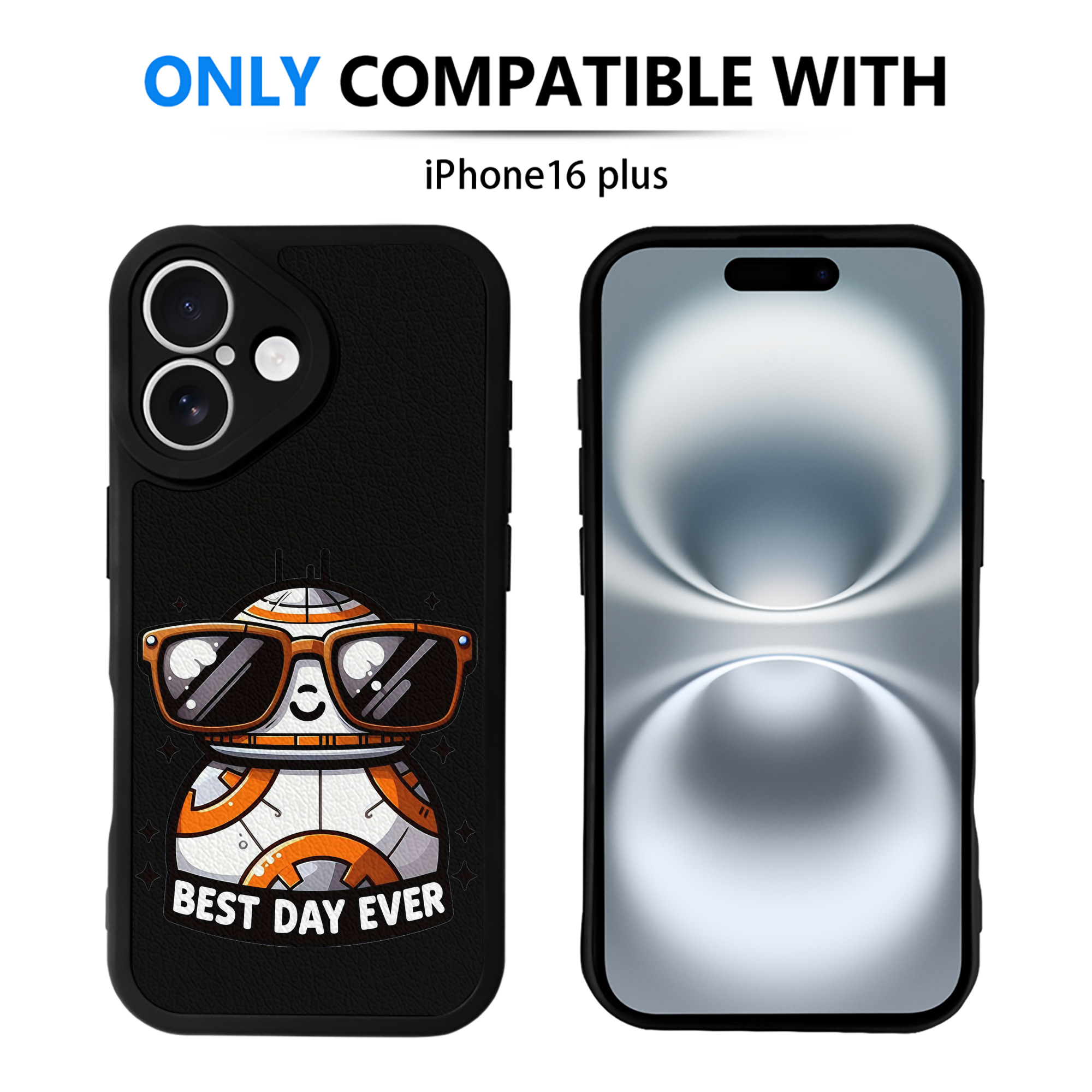 （画像用） スター・ウォーズ Star Wars 【iPhone 16シリーズ対応】シリコンスマホケース（レザー調） 材質：シリコン
